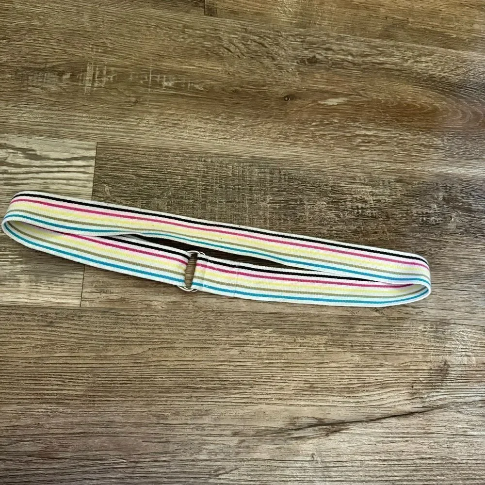 Unbranded Multicolored Canvas Belt Size Medium/Large
